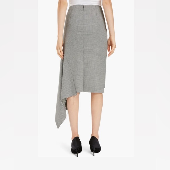 Balenciaga | Houndstooth Godet Midi Skirt - Picture 6 of 12